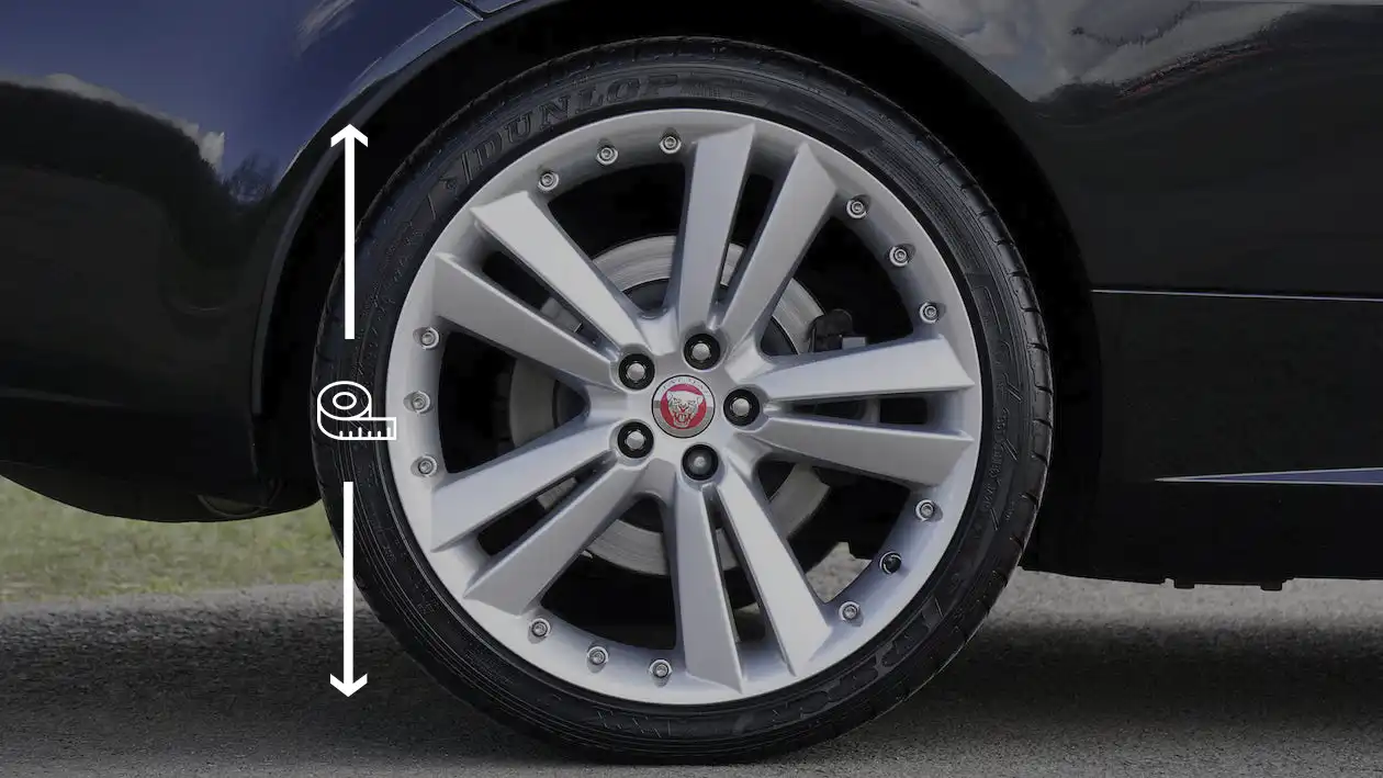 How to measure the size of the alloy wheel.